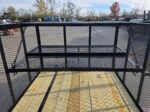 6.4x16 Utility Trailer Straight Deck 4ft Mesh Sides with Basket (2) 3,500lb Axles - Image 12