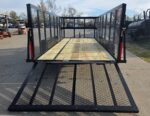 6.4x16 Utility Trailer Straight Deck 4ft Mesh Sides with Basket (2) 3,500lb Axles - Image 22