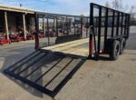 6.4x16 Utility Trailer Straight Deck 4ft Mesh Sides with Basket (2) 3,500lb Axles - Image 10