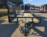 6.4x18 Straight Deck Utility Trailer with Side Gate (2) 3,500lb Axle - Image 3