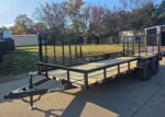 6.4x18 Straight Deck Utility Trailer with Side Gate (2) 3,500lb Axle