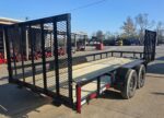 6.4x18 Straight Deck Utility Trailer with Side Gate (2) 3,500lb Axle - Image 8