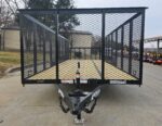 7x20 Dovetail Utility Trailer 4ft Mesh Sides (2) 3,500lb Axles - Image 3