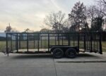 7x20 Dovetail Utility Trailer 4ft Mesh Sides (2) 3,500lb Axles - Image 4