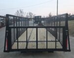 7x20 Dovetail Utility Trailer 4ft Mesh Sides (2) 3,500lb Axles - Image 9