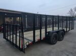 7x20 Dovetail Utility Trailer 4ft Mesh Sides (2) 3,500lb Axles - Image 10