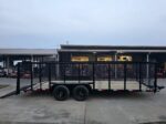 7x20 Dovetail Utility Trailer 4ft Mesh Sides (2) 3,500lb Axles - Image 7