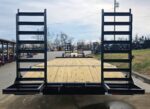 8.5x20 I-Beam Deckover Trailer (2) 7K Axles Stand-Up Ramps 14K GVWR - Image 7