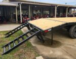 8.5x20 I-Beam Deckover Trailer (2) 7K Axles Stand-Up Ramps 14K GVWR - Image 10