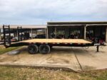 8.5x20 I-Beam Deckover Trailer (2) 7K Axles Stand-Up Ramps 14K GVWR - Image 5