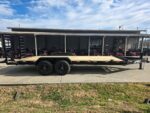 7x20 Equipment Trailer 8" I-Beam (2) 7K Axles Standup Ramps 14K GVWR - Image 3