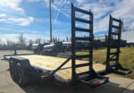 7x20 Equipment Trailer 8" I-Beam (2) 7K Axles Standup Ramps 14K GVWR - Image 8