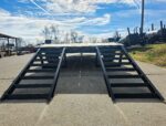 7x20 Equipment Trailer 8" I-Beam (2) 7K Axles Standup Ramps 14K GVWR - Image 10