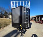 8.5'X24' Charcoal Enclosed Trailer Hybrid Roof Platform and Equipment Hauler (2) 8000lb Axle - Image 2