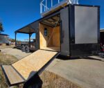 8.5'X24' Charcoal Enclosed Trailer Hybrid Roof Platform and Equipment Hauler (2) 8000lb Axle - Image 5