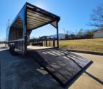 8.5'X24' Charcoal Enclosed Trailer Hybrid Roof Platform and Equipment Hauler (2) 8000lb Axle - Image 14