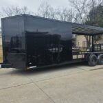 7x24 Black Hybrid Enclosed and Utility Trailer (2) 5200lb Axles 10K GVWR