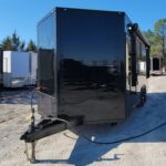 8.5' X 20' Black With Blackout Office and Command Center Enclosed Trailer