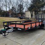 7x18 Heavy Duty Straight Deck Utility Trailer (2) 5,200lb Axles with Brakes 10K GVWR