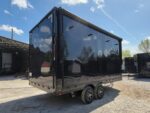 8.5' X 18' Black With Blackout Deck Over Stage Trailer - Image 6