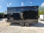 8.5' X 18' Black With Blackout Deck Over Stage Trailer - Image 9