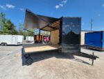 8.5' X 18' Black With Blackout Deck Over Stage Trailer