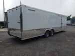 Enclosed Trailer 8.5' X 26' White Car Hauler - Image 6