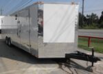 Enclosed Trailer 8.5'x26' White - Car Motorcycle Hauler Storage - Image 2