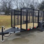 5x10 Straight Deck Debris Loader Utility Trailer (1) 3500lb Axle and Extended Platform