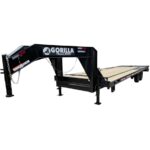 8.5x30 Gooseneck Deckover Dovetail Trailer (2) 10K Axles King Kong Ramps 20K GVWR