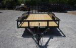 Utility Trailer 6.4' x 14' Spring Assist A-Frame Tall Gate Double Axle 7K GVWR - Image 4