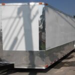 Enclosed Trailer 8.5'x26' White - Car Motorcycle Hauler Storage