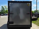 7x14 Black V-Nose Enclosed Trailer Blkout Pkg (2) 7,000lb Axles Elec Pkg - Image 4