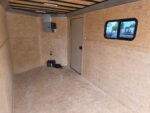 7x14 Black V-Nose Enclosed Trailer Blkout Pkg (2) 7,000lb Axles Elec Pkg - Image 19