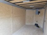 7x14 Black V-Nose Enclosed Trailer Blkout Pkg (2) 7,000lb Axles Elec Pkg - Image 20