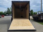 7x14 Black V-Nose Enclosed Trailer Blkout Pkg (2) 7,000lb Axles Elec Pkg - Image 12