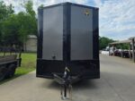 7x14 Black V-Nose Enclosed Trailer Blkout Pkg (2) 7,000lb Axles Elec Pkg - Image 16