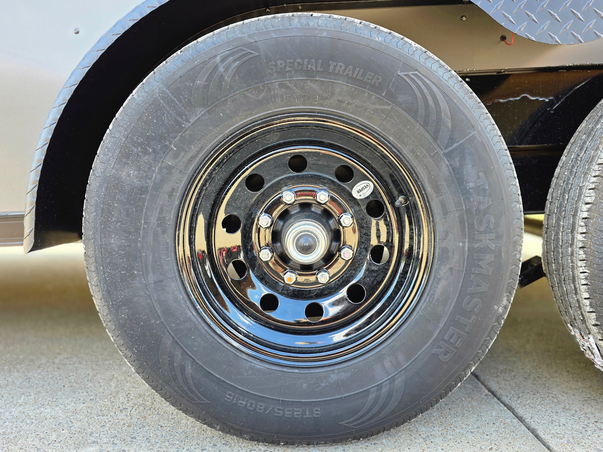 7x14 Black V-Nose Enclosed Trailer Blkout Pkg (2) 7,000lb Axles Elec Pkg - Image 23