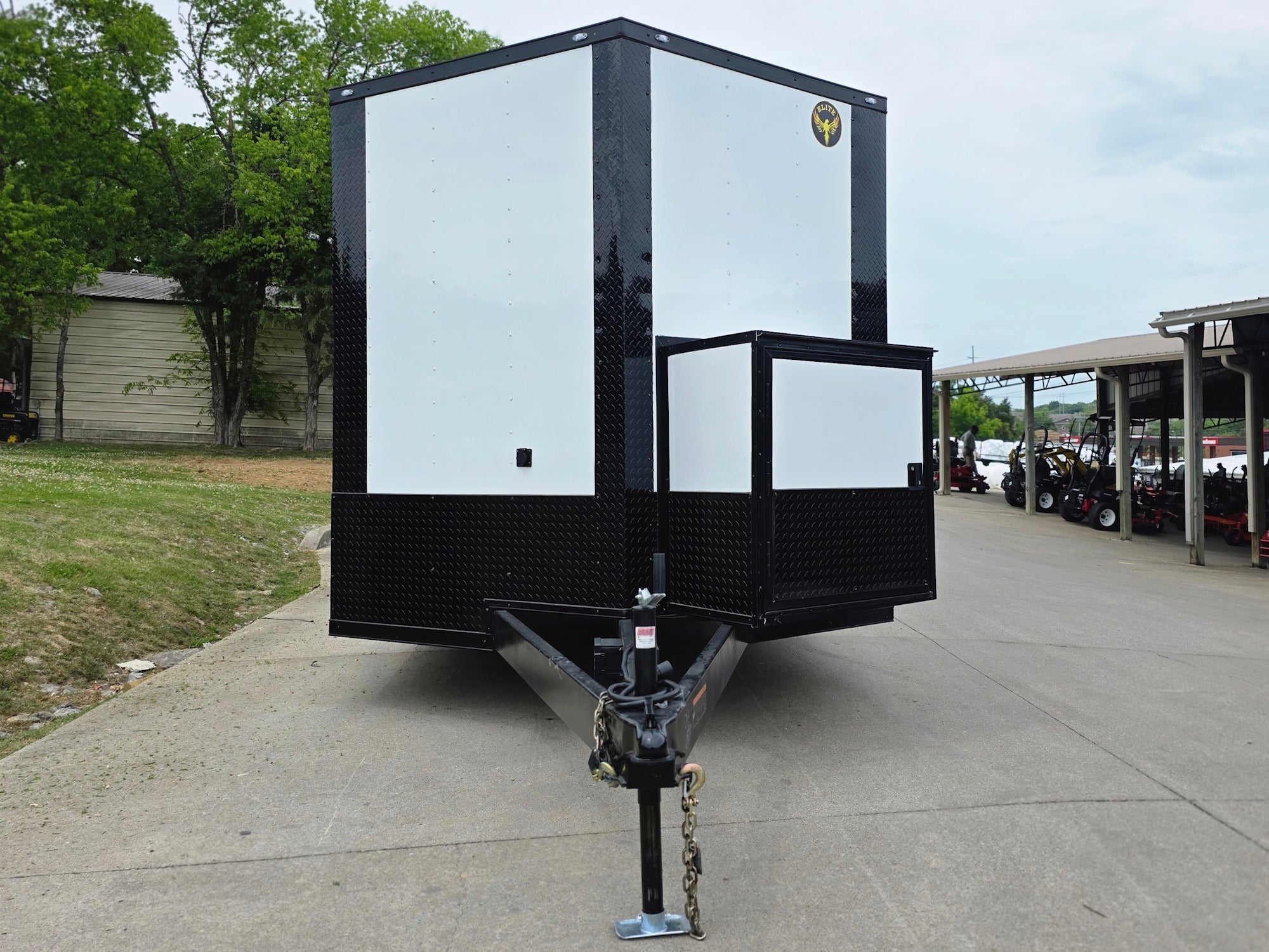 8.5'X24' White Hybrid Enclosed Trailer W/ Roof Covered Deck and Gen box (2)7,000lb Axles - Image 8