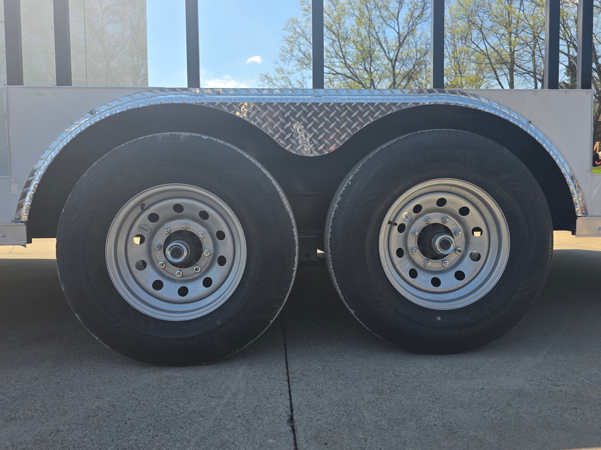 8.5x20 White Enclosed Hybrid Utility Trailer (2) 7,000lb Axles 14K GVWR - Image 23