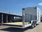 8.5x20 White Enclosed Hybrid Utility Trailer (2) 7,000lb Axles 14K GVWR - Image 4