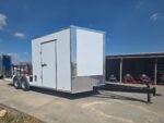 8.5x20 White Enclosed Hybrid Utility Trailer (2) 7,000lb Axles 14K GVWR - Image 3