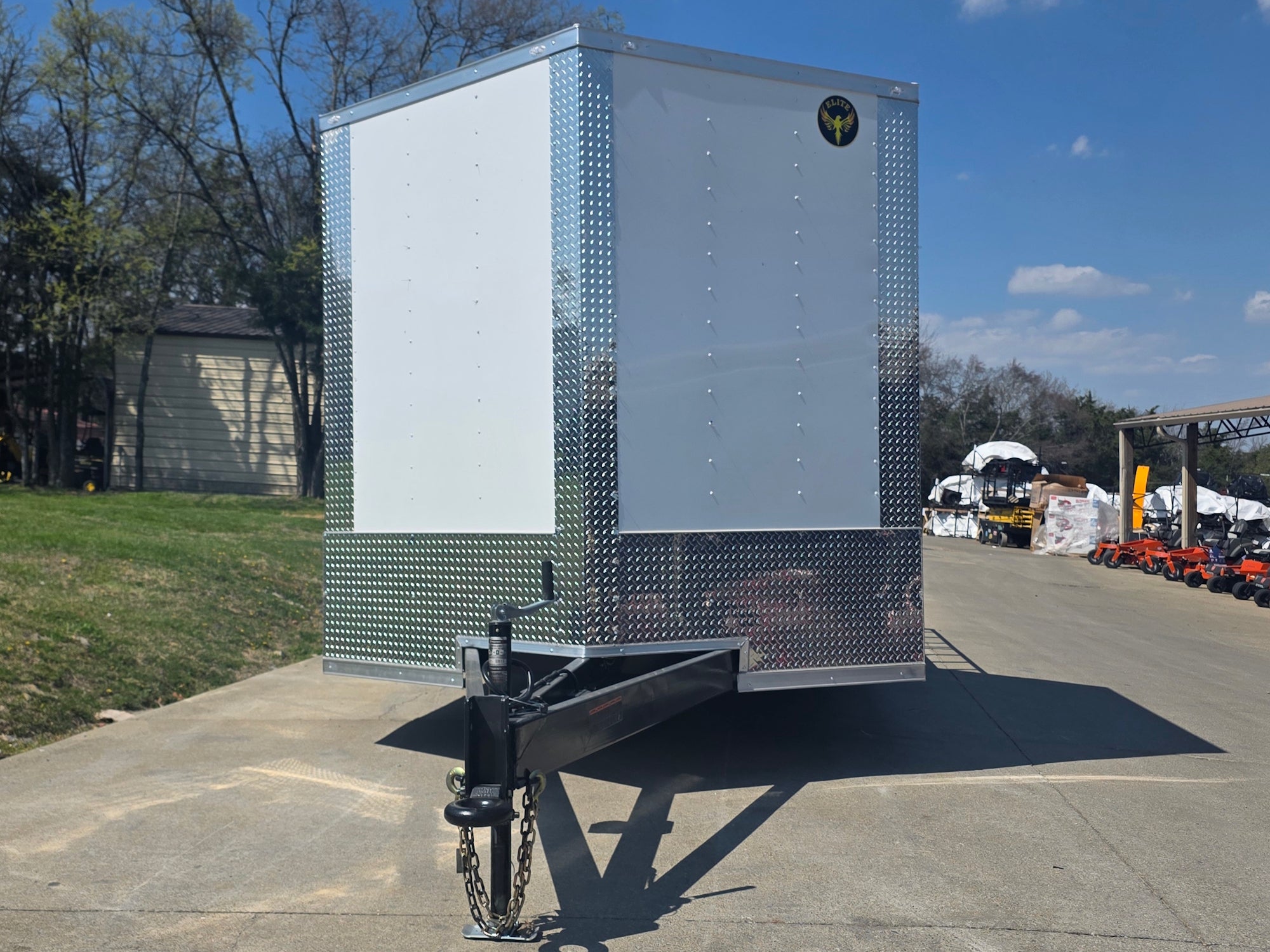 8.5x20 White Enclosed Hybrid Utility Trailer (2) 7,000lb Axles 14K GVWR - Image 2