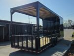 8.5'x26' Black Hybrid Trailer w/ Roof Covered Rear Deck & Generator Box - Image 4