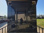 8.5'x26' Black Hybrid Trailer w/ Roof Covered Rear Deck & Generator Box - Image 25