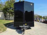 8.5'x26' Black Hybrid Trailer w/ Roof Covered Rear Deck & Generator Box - Image 9