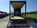 8.5'x26' Black Hybrid Trailer w/ Roof Covered Rear Deck & Generator Box - Image 13