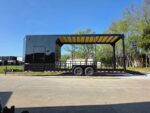 8.5'x26' Black Hybrid Trailer w/ Roof Covered Rear Deck & Generator Box - Image 15