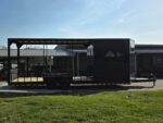 8.5'x26' Black Hybrid Trailer w/ Roof Covered Rear Deck & Generator Box - Image 3