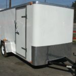 Enclosed 6' x 12' Trailer with Drop Gate Storage
